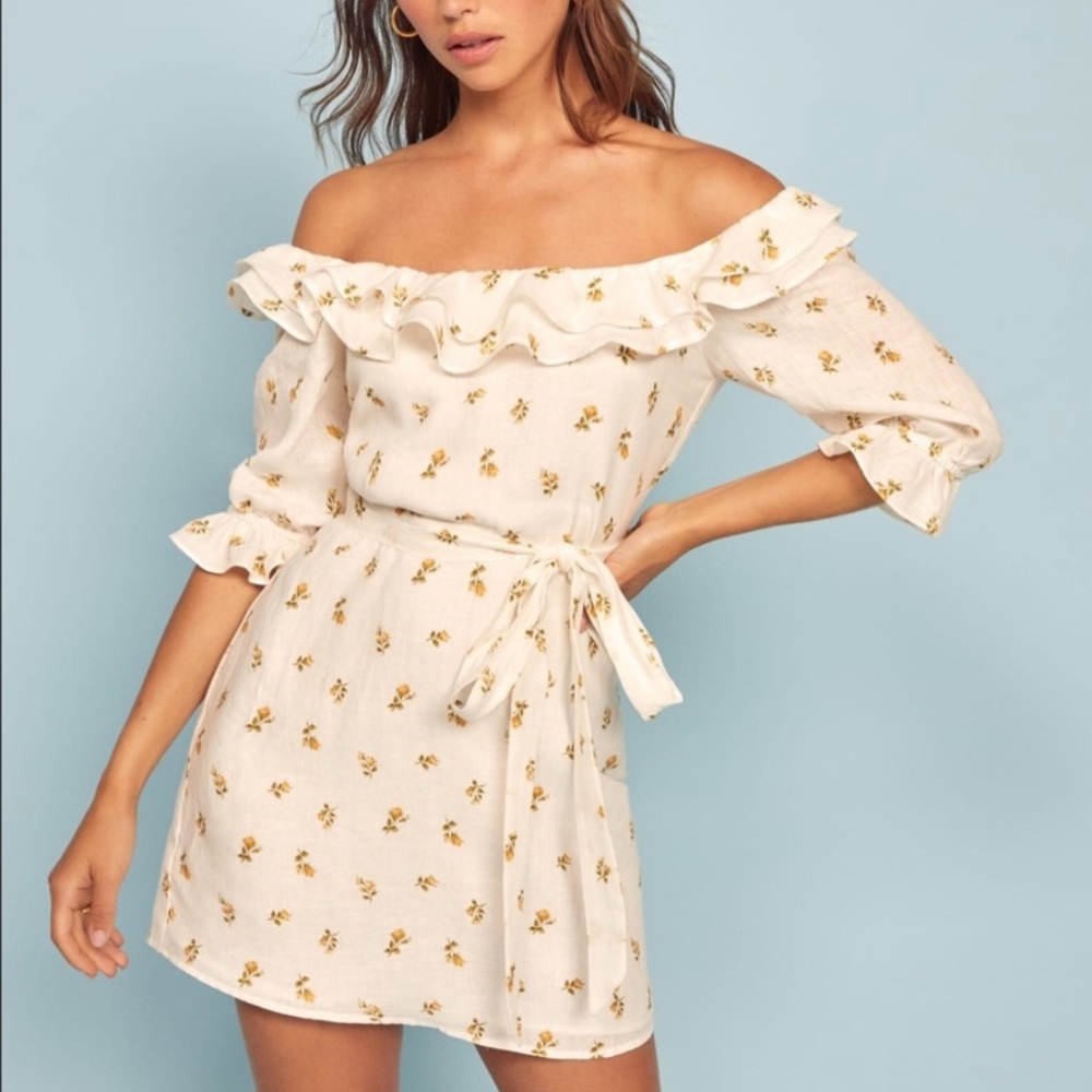 NWT Reformation Indio Dress (White)